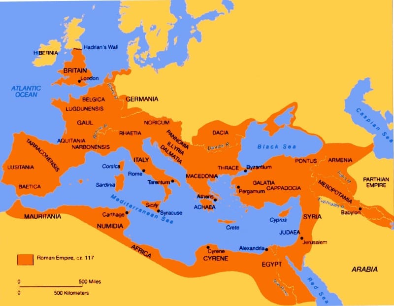 romans geography